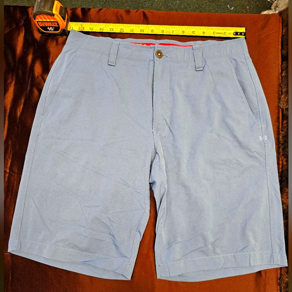 Under Armour Mens Shorts Size 36 Gray Blue